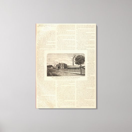 Benedict and Burnham Manufacturing Company Canvas Afdruk (Voorkant)