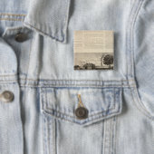 Benedict and Burnham Manufacturing Company Vierkante Button 5,1 Cm (In situ)