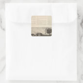 Benedict and Burnham Manufacturing Company Vierkante Sticker (Tas)