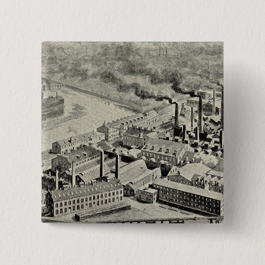 Benedict & Burnham Mfg Co. Vierkante Button 5,1 Cm (Voorkant)