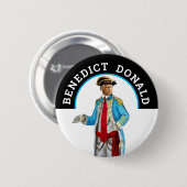 Benedict Donald Ronde Button 5,7 Cm (Voorkant /achterkant)