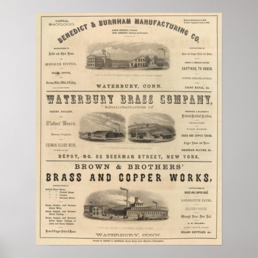 Benedict en Burnham Manufacturing Company Poster (Voorkant)