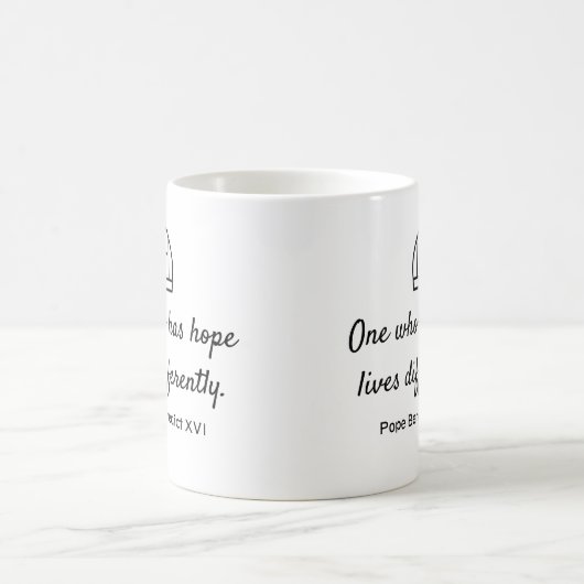 Benedict XVI citaat: Hope Koffiemok (Center)