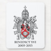 Benedict XVI Mousepad Muismat (Voorkant)