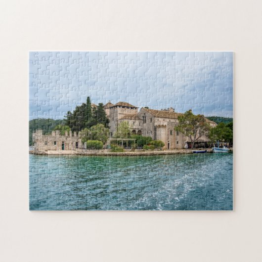 Benedictijner klooster op Mljet-eiland - Kroatië Legpuzzel (Horizontaal)