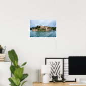 Benedictijns klooster op het eiland Mljet - Kroati Poster (Thuiskantoor)