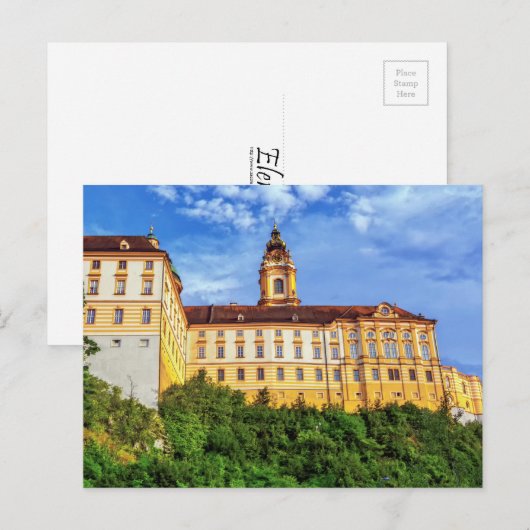 Benedictine abbey, Melk, Oostenrijk Briefkaart (Voorkant / Achterkant)