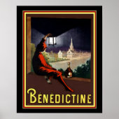  Benedictine Cognac Ad door Cappiello 16 x 20 Poster (Voorkant)