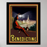  Benedictine Cognac Ad door Cappiello 16 x 20