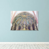 Benedictine Fathers and Apostles uit de vault Canvas Afdruk (Insitu (Houten vloer))