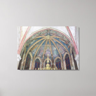 Benedictine Fathers and Apostles uit de vault Canvas Afdruk