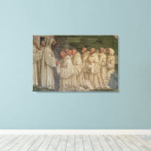 Benedictine Monks uit het leven van St. Benedict ( Canvas Afdruk (Insitu (Houten vloer))
