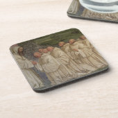 Benedictine Monks uit het leven van St. Benedict ( Drankjes Onderzetter (Linkerzijde)