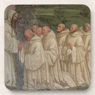 Benedictine Monks uit het leven van St. Benedict ( Drankjes Onderzetter