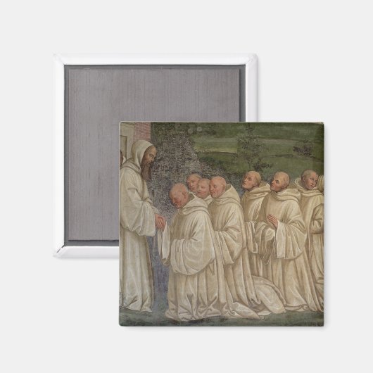 Benedictine Monks uit het leven van St. Benedict ( Magneet (Voorkant / Achterkant)