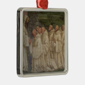 Benedictine Monks uit het leven van St. Benedict ( Metalen Ornament (Rechts)