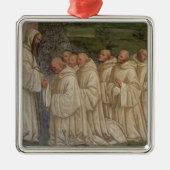 Benedictine Monks uit het leven van St. Benedict ( Metalen Ornament (Voorkant)