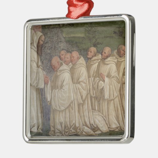 Benedictine Monks uit het leven van St. Benedict ( Metalen Ornament (Links)