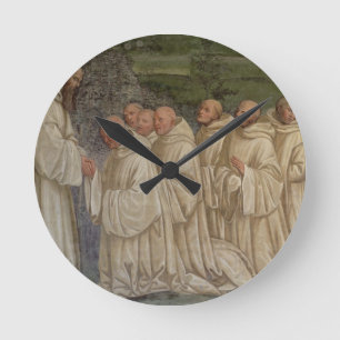 Benedictine Monks uit het leven van St. Benedict ( Ronde Klok