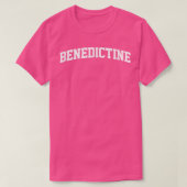 Benedictine  Sports College Gym Arch Funny T-shirt (Design voorkant)