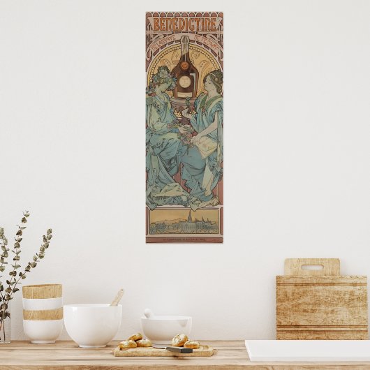 Bénédictine van Alphonse Mucha Poster (Keuken)