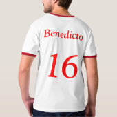Benedicto XVI Voetbal T-shirt (Achterkant volledig)