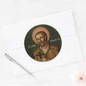 Benedictus Labour bidt voor ons Ronde Sticker (Envelop)