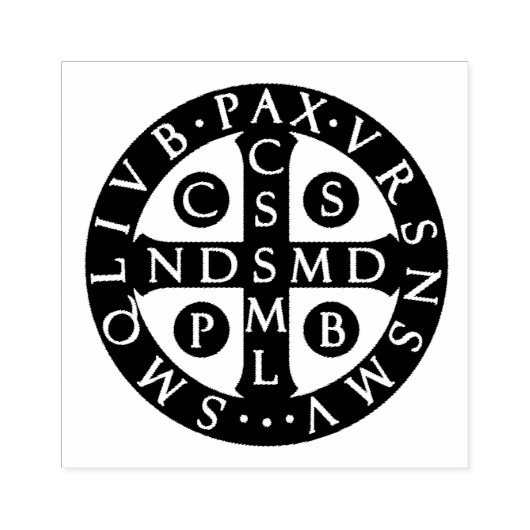 Benedictus Medal Katholiek Religieus Rubberstempel (Afrduk)