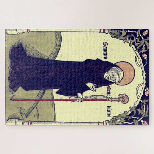 Benedictus van Nursia abt van Monte Cassino Legpuzzel (Horizontaal)