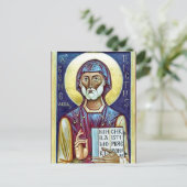 Benedictus van Nursia Orthodox Christelijk Icoon Briefkaart (Staand voorkant)
