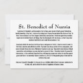 Benedictus van NursiaGevouwen Wenskaart Kaart (Achterkant)