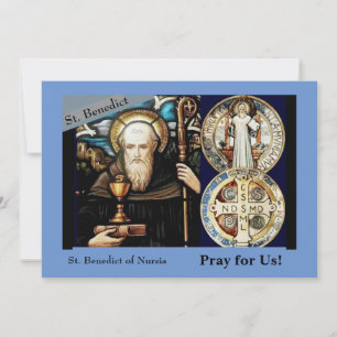 Benedictus van NursiaGevouwen Wenskaart Kaart