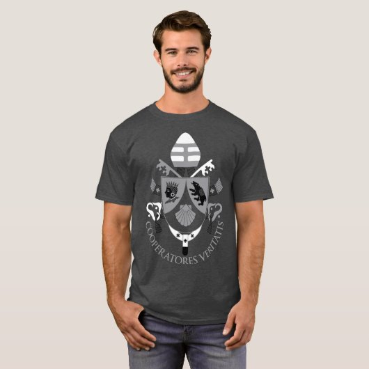 Benedictus XVI wapenschild T-shirt (Voorkant volledig)