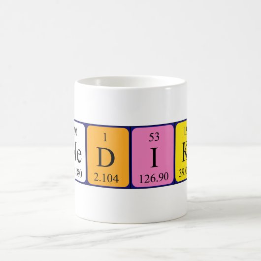 Benedikt periodieke lijstnaam mok (Center)