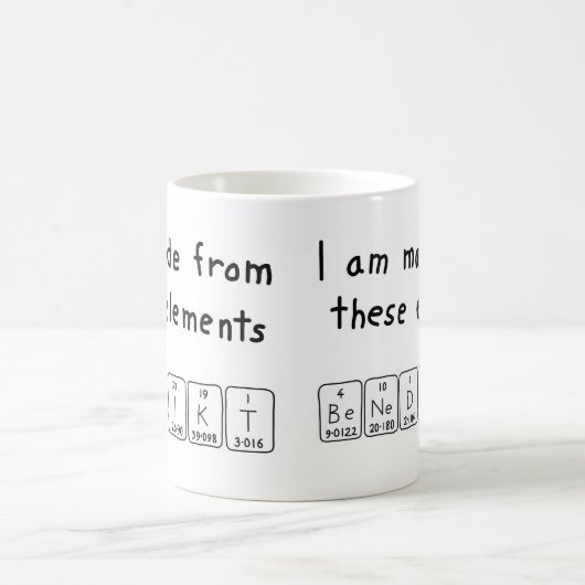 Benedikt periodieke lijstnaam mok (Center)