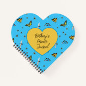 Beneficial Insects Custom Title Heart-shaped Notitieboek (Voorkant)