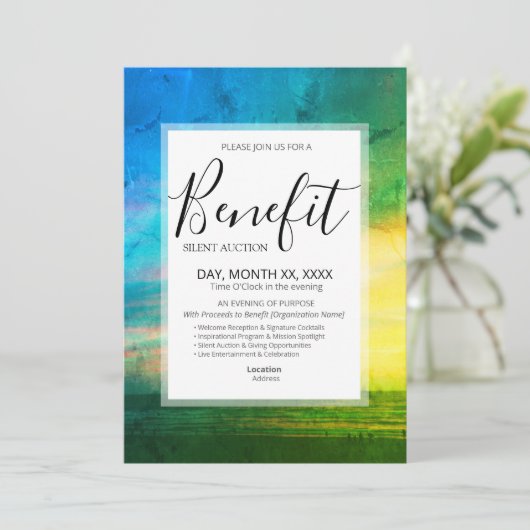 Benefit Invitation Template Kaart (Staand voorkant)