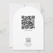Benefit Invitation Template Kaart (Achterkant)