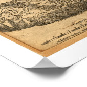 Benelux Leo Belgicus Map of Europe 1611 Poster (Hoek)