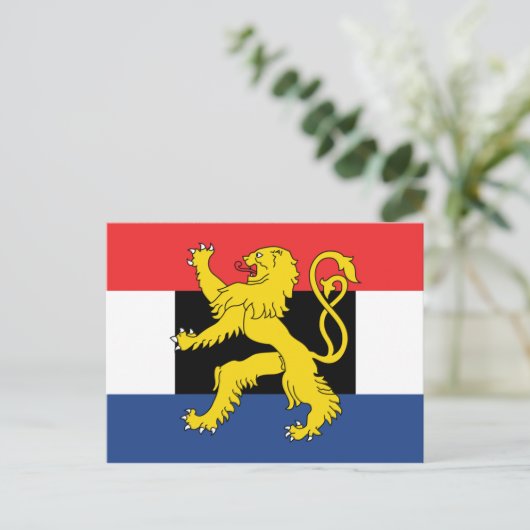 Benelux-vlag Briefkaart (Staand voorkant)