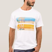 Benen aan de Mannen T-shirt van het strand (Voorkant)