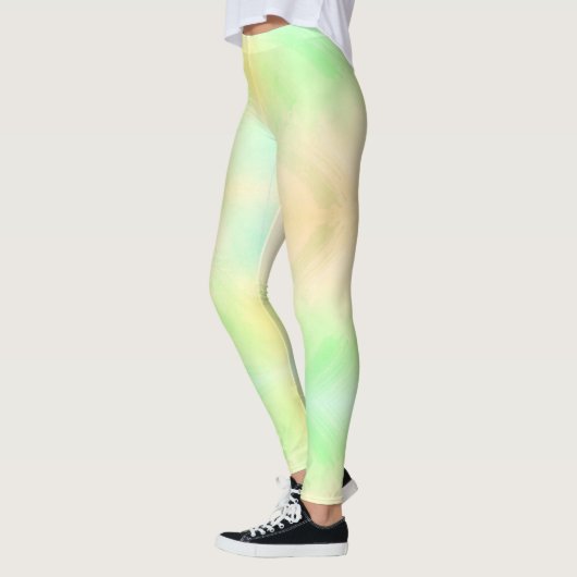 Benen met pastelkleurige leggings (Links)