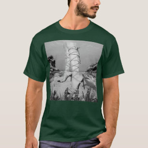 benen onder het zee t-shirt