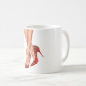 Benen Rood Hakken Koffiemok (Voorkant rechts)