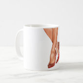 Benen Rood Hakken Koffiemok (Voorkant links)