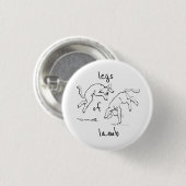 Benen van lamsvlees ronde button 3,2 cm (Voorkant /achterkant)