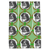 Benese Mtn Dog Saint Patricks Day Medium Cadeauzakje (Achterkant)