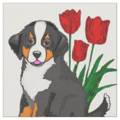 Benesse bergtop met tulpen stof (Close Up)