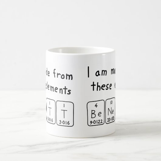 Benett periodieke lijstnaam mok (Center)