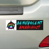 Benevoluente anarchistische Bumpersticker (Op auto)